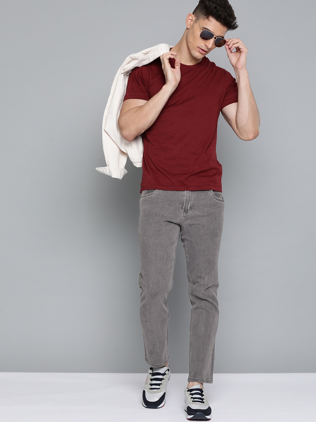 

Harvard Men Grey Slim Fit Stretchable Jeans