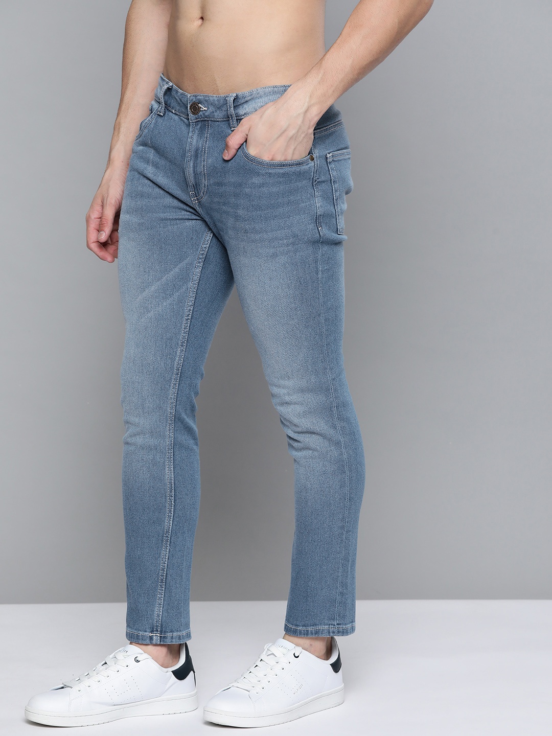 

Harvard Men Blue Skinny Fit Light Fade Stretchable Jeans