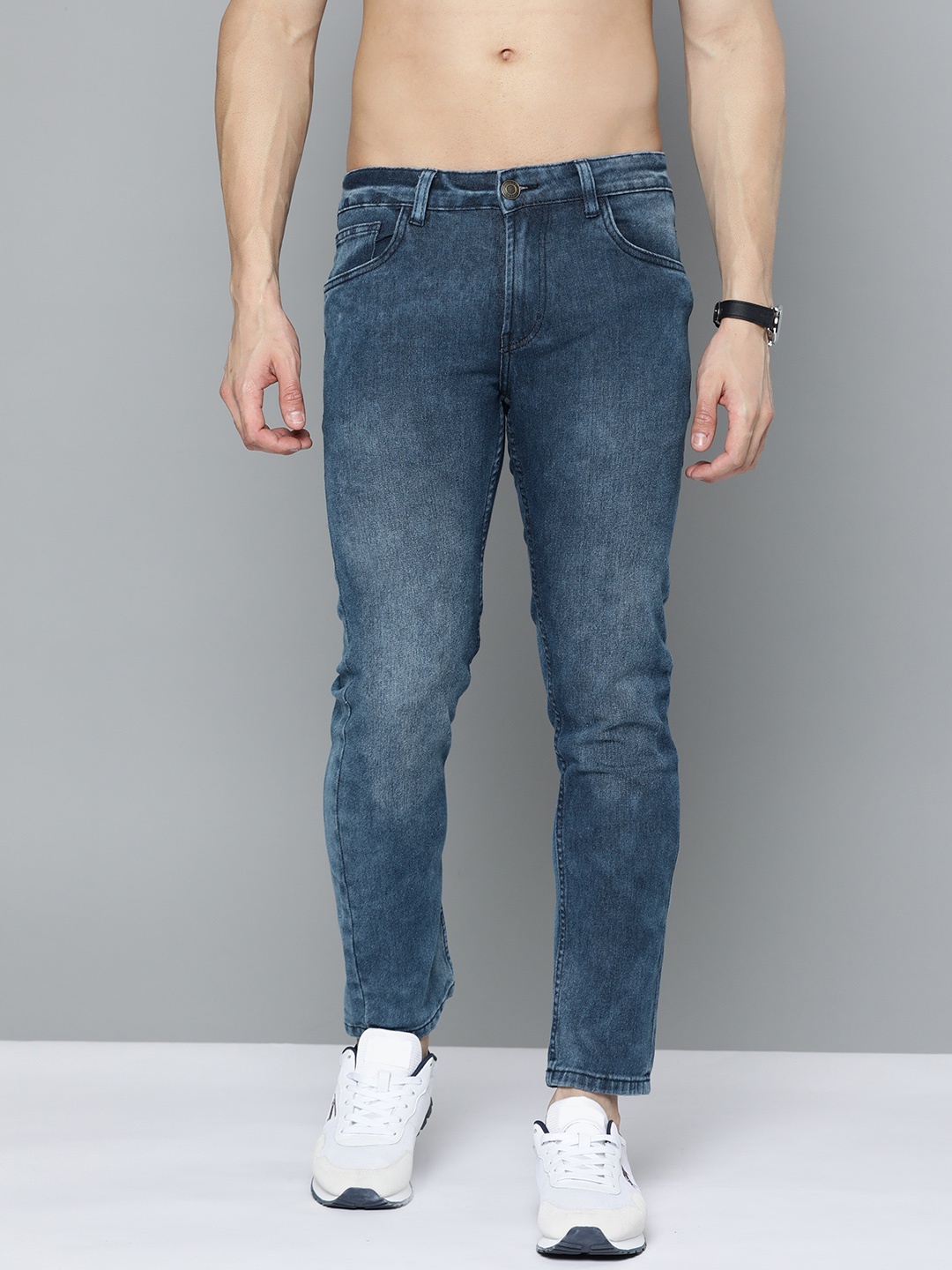 

Harvard Men Blue Slim Fit Light Fade Stretchable Jeans