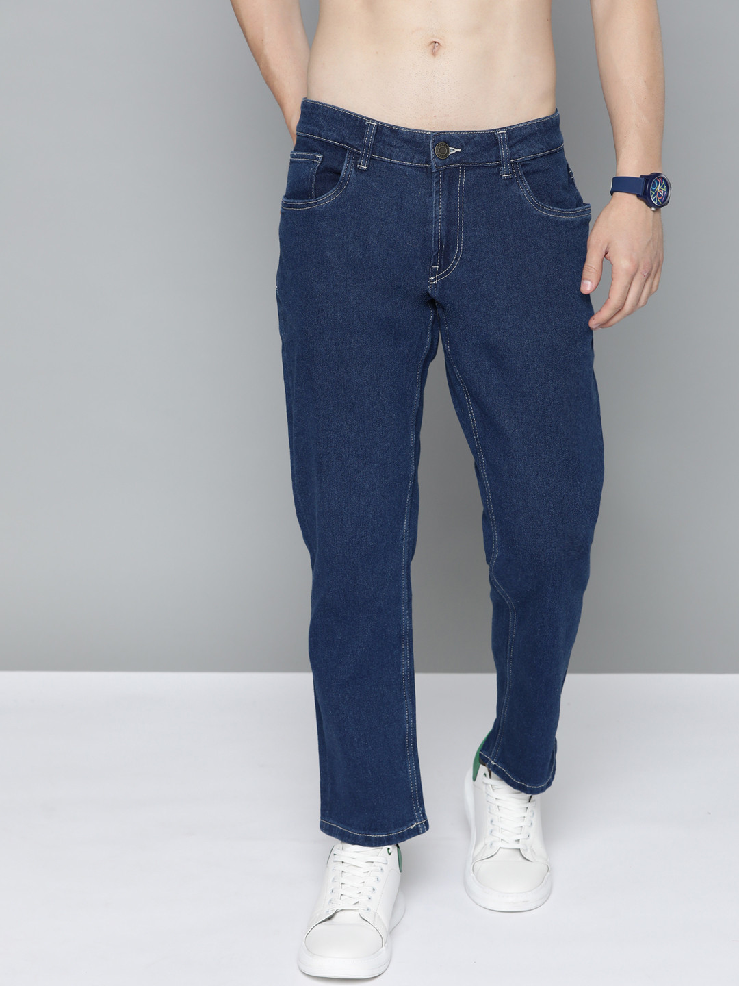 

Harvard Men Navy Blue Slim Fit Stretchable Jeans