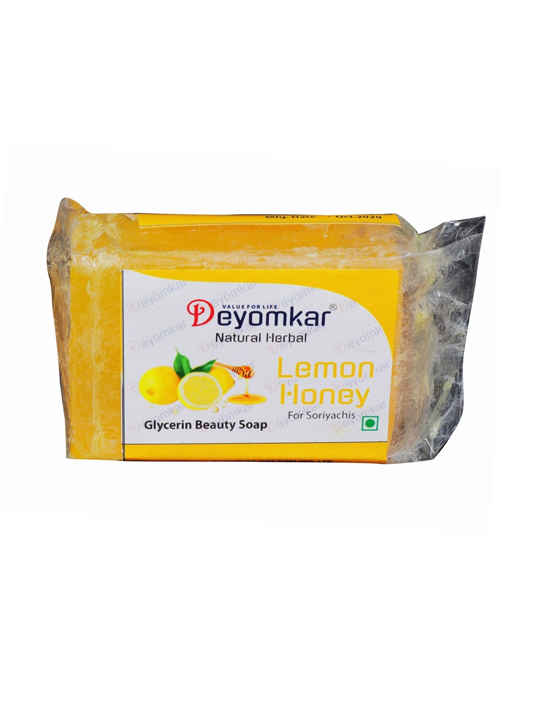 

Deyomkar Natural Herbal Glycerin Lemon Honey Ayurvedic Soap 125 gm, Yellow