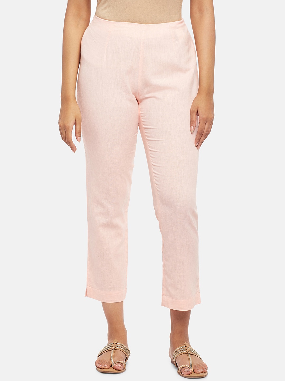 

RANGMANCH BY PANTALOONS Women Pink Trousers