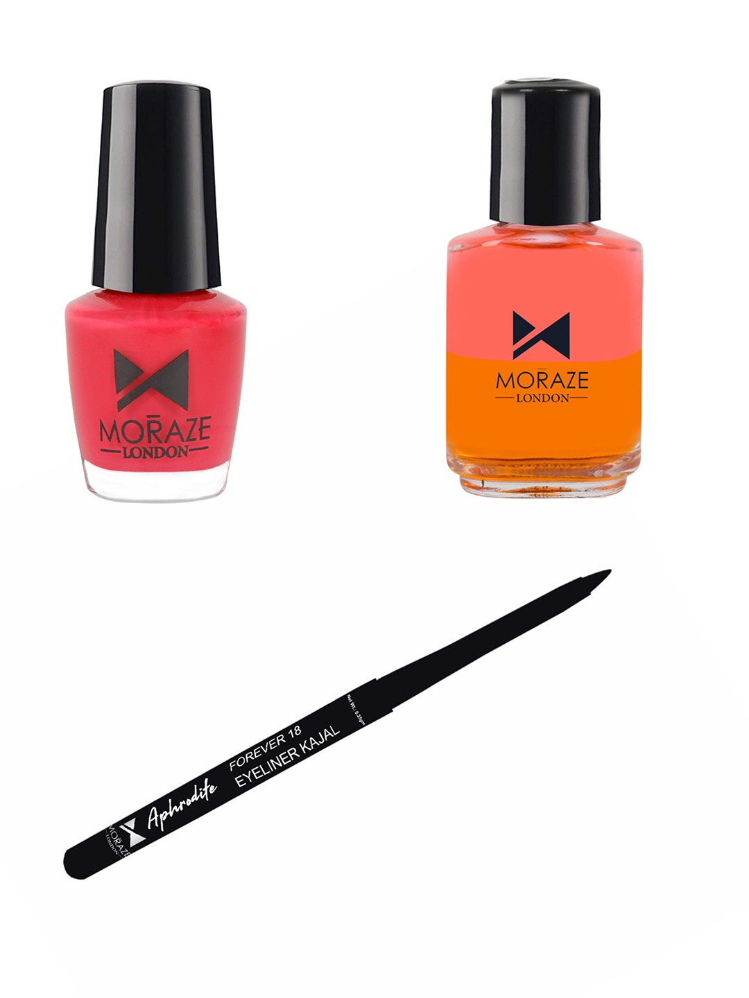 

Moraze Pack of Kajal, Nail Polish & Nail Paint Remover, Multi