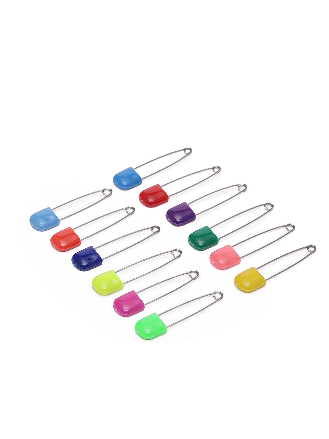 

AccessHer Set of 12 Acrylic Saree Pin, Multi
