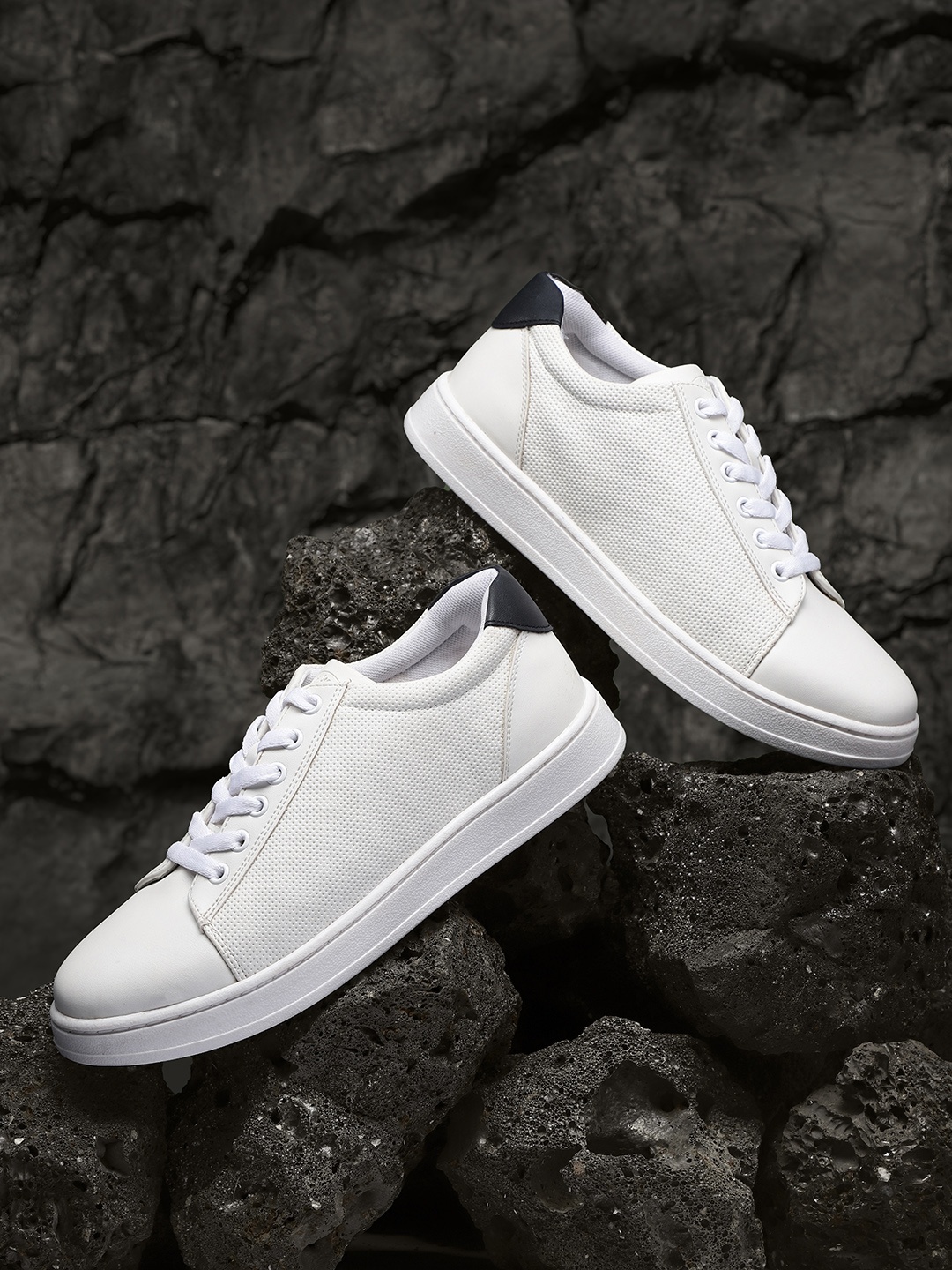 

Roadster Men White Perforated Sneakers