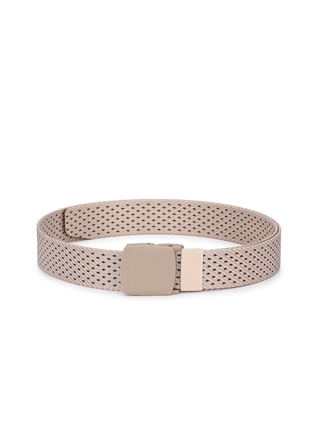 

Calvadoss Girls Beige & Black Woven Design Canvas Belt