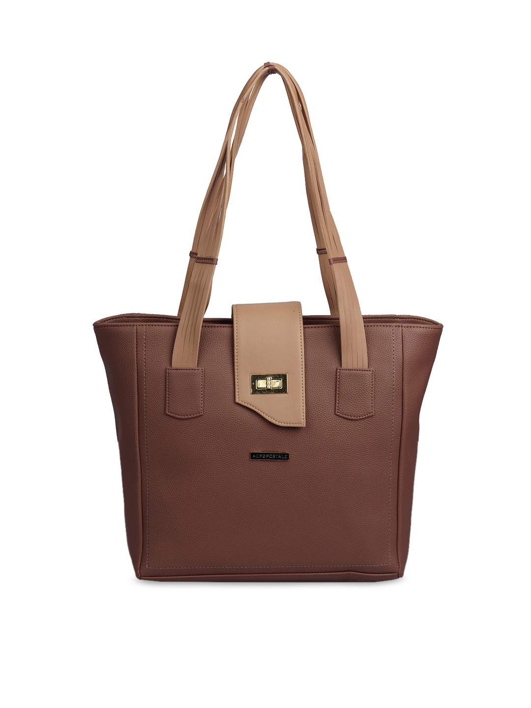 

Aeropostale Brown PU Structured Shoulder Bag, Pink