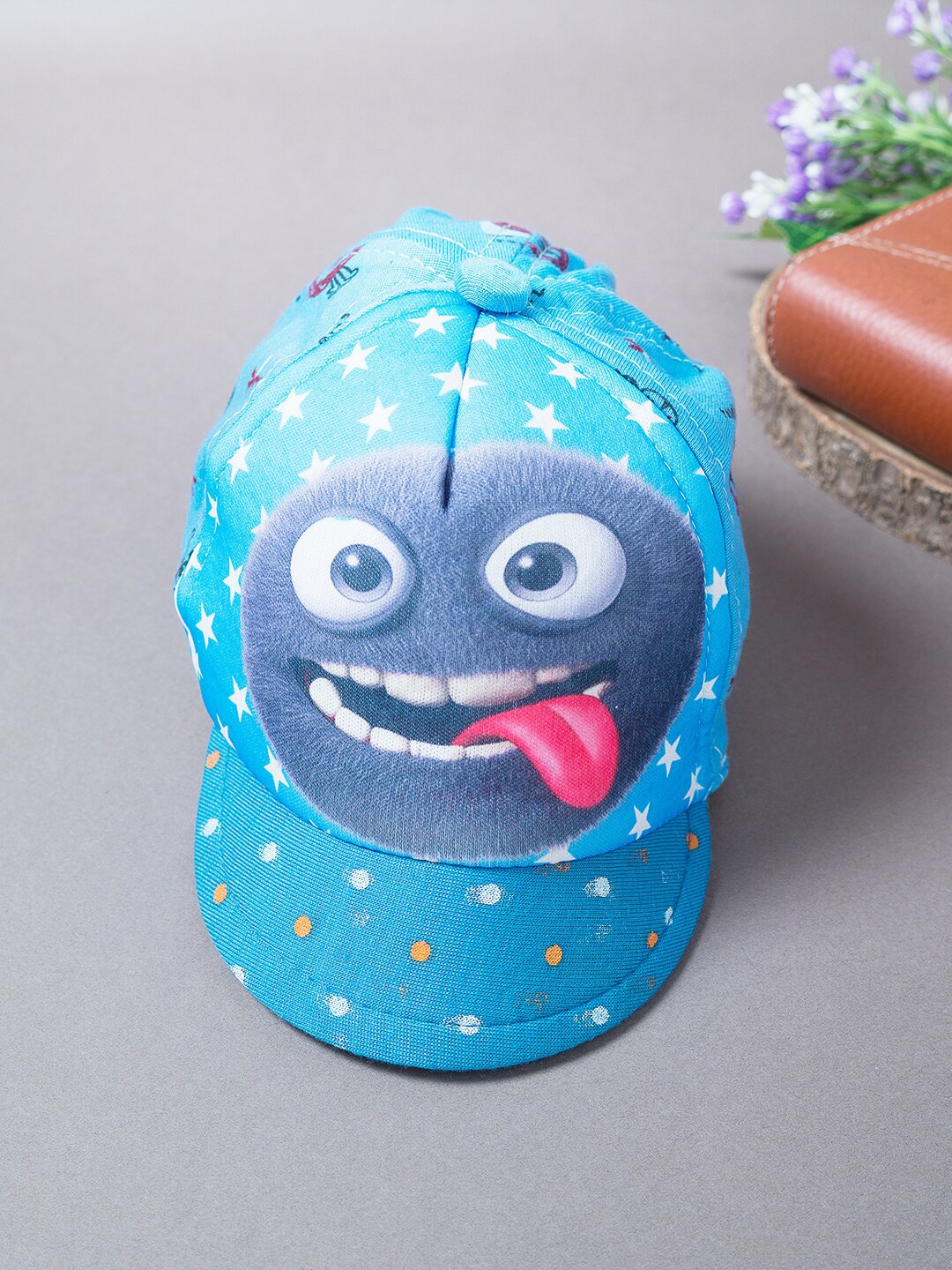 

Golden Peacock Kids Blue & White Printed Snapback Cap