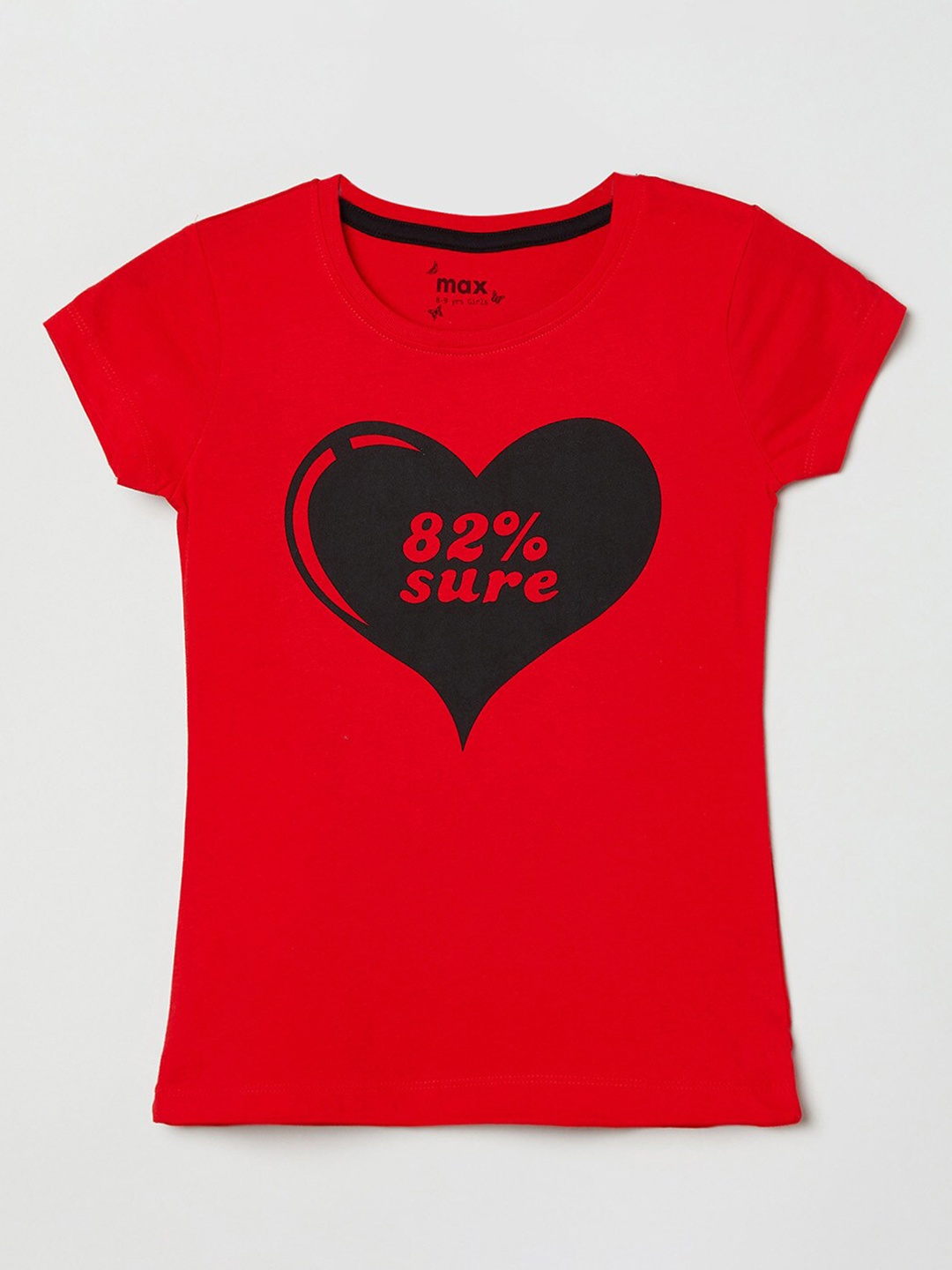 

max Girls Red Regular Top