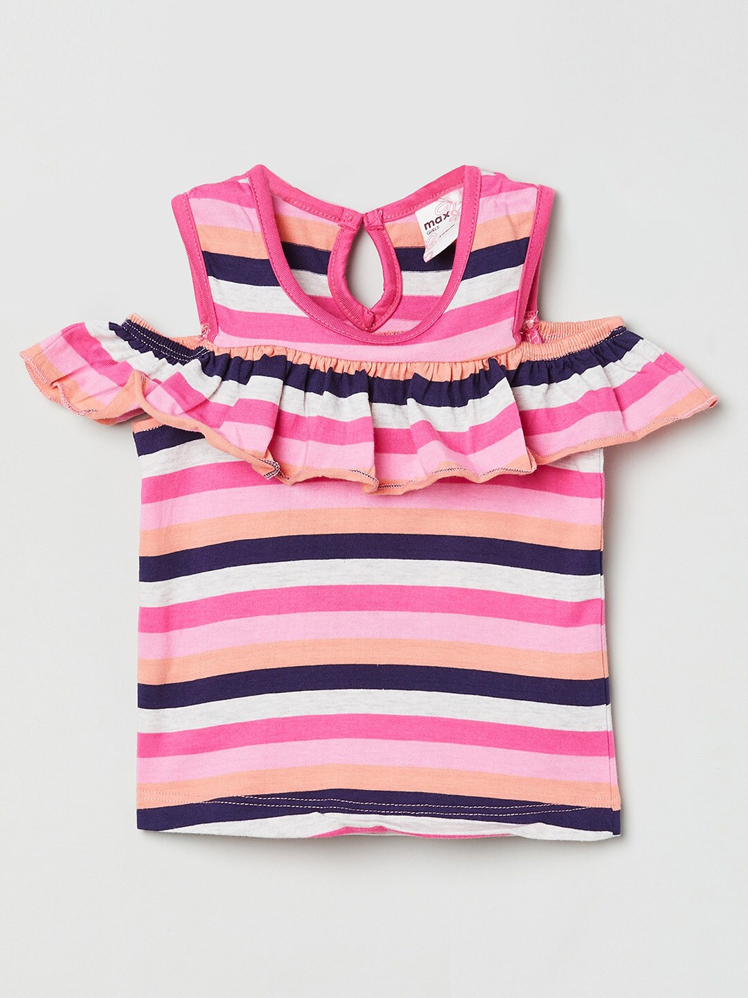 

max Multicoloured Striped Regular Top, Multi