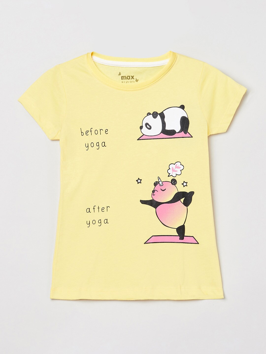 

max Girls Yellow Regular Top