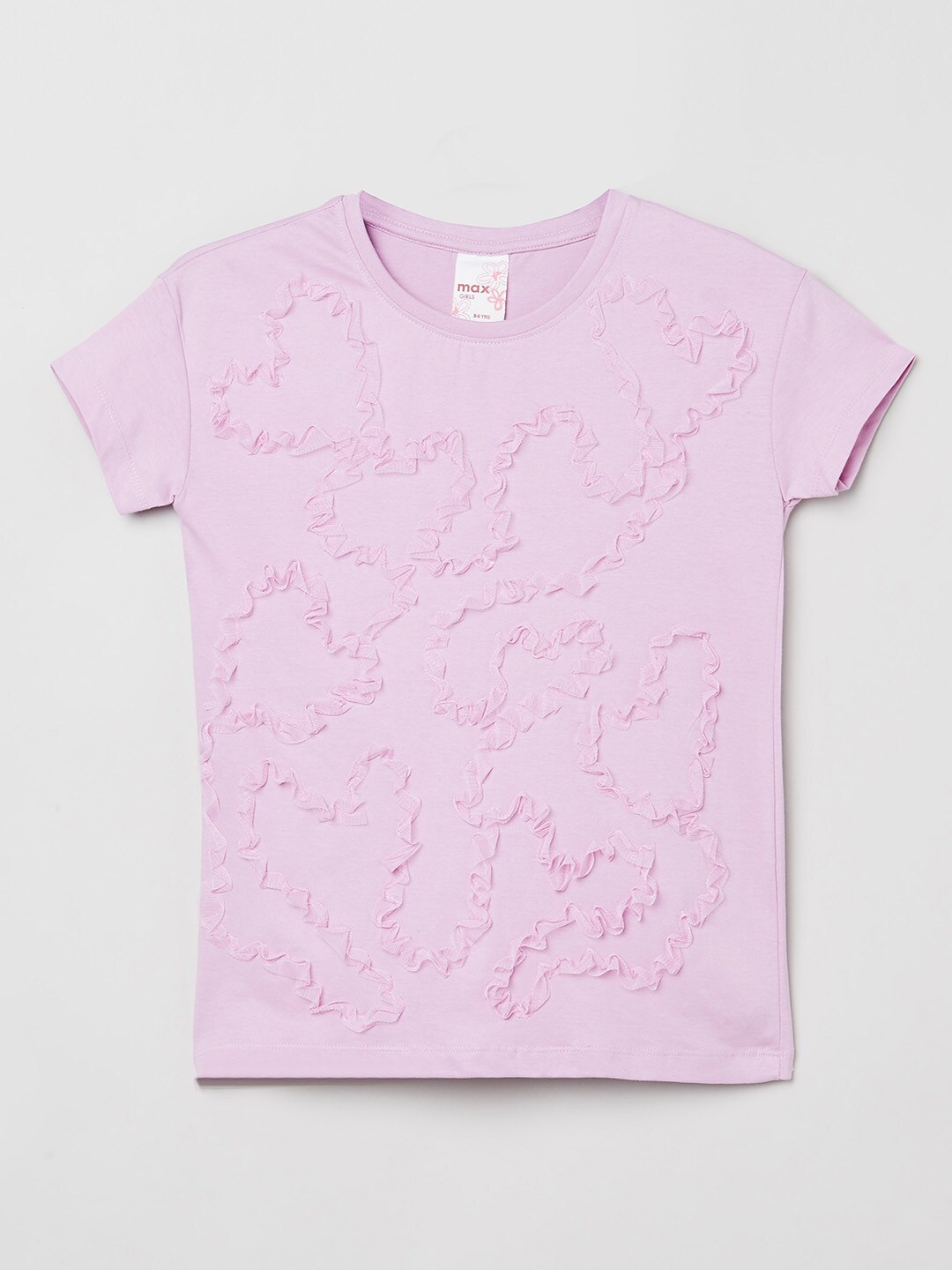

max Girls Lavender Regular Top