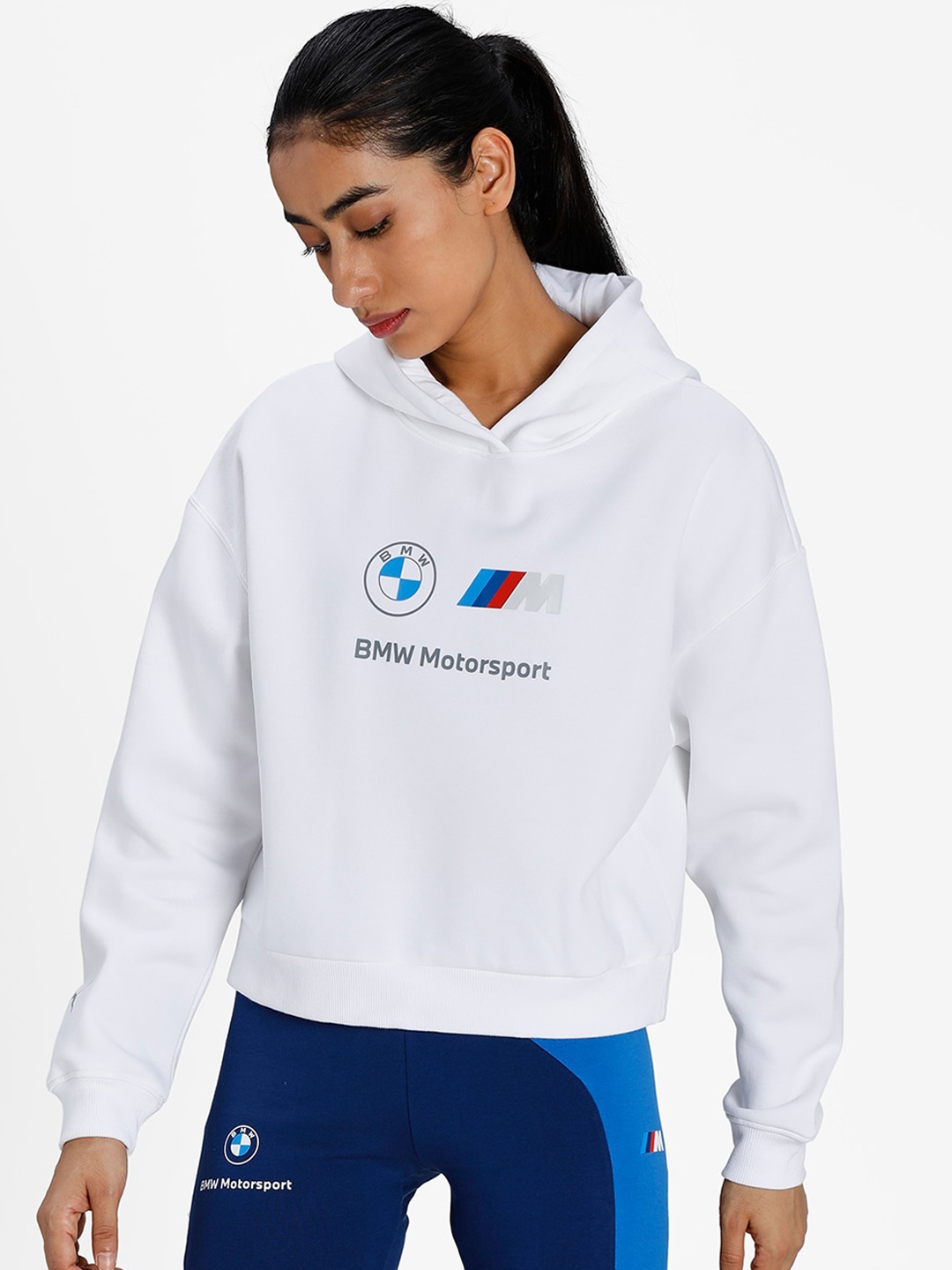 

PUMA Motorsport Women White Printed Sweatshirt