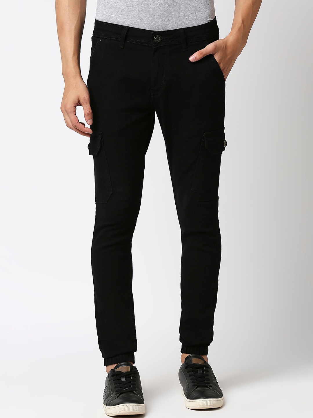 

High Star Men Black Jogger Stretchable Jeans