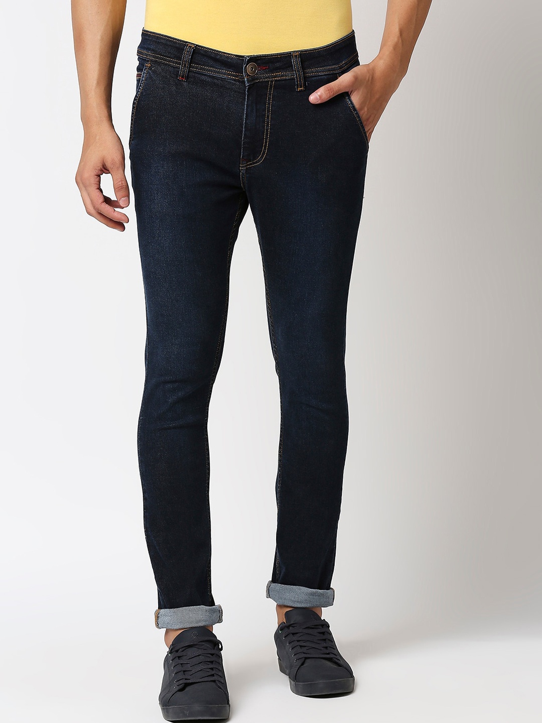 

High Star Men Blue Slim Fit Light Fade Stretchable Jeans