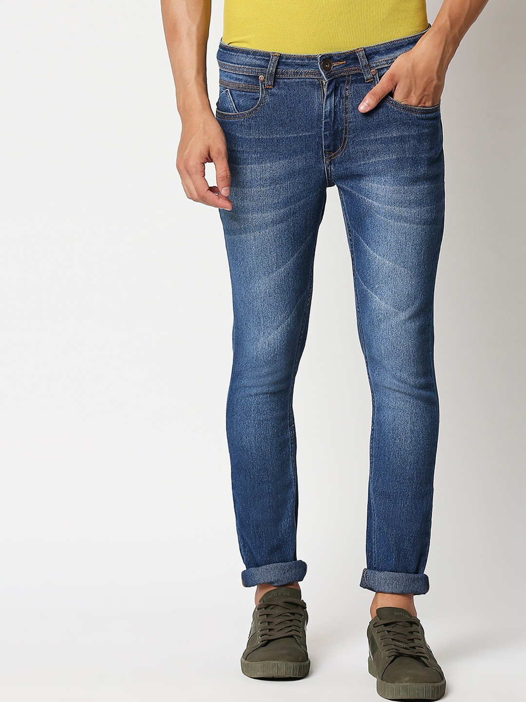 

High Star Men Blue Slim Fit Light Fade Stretchable Jeans