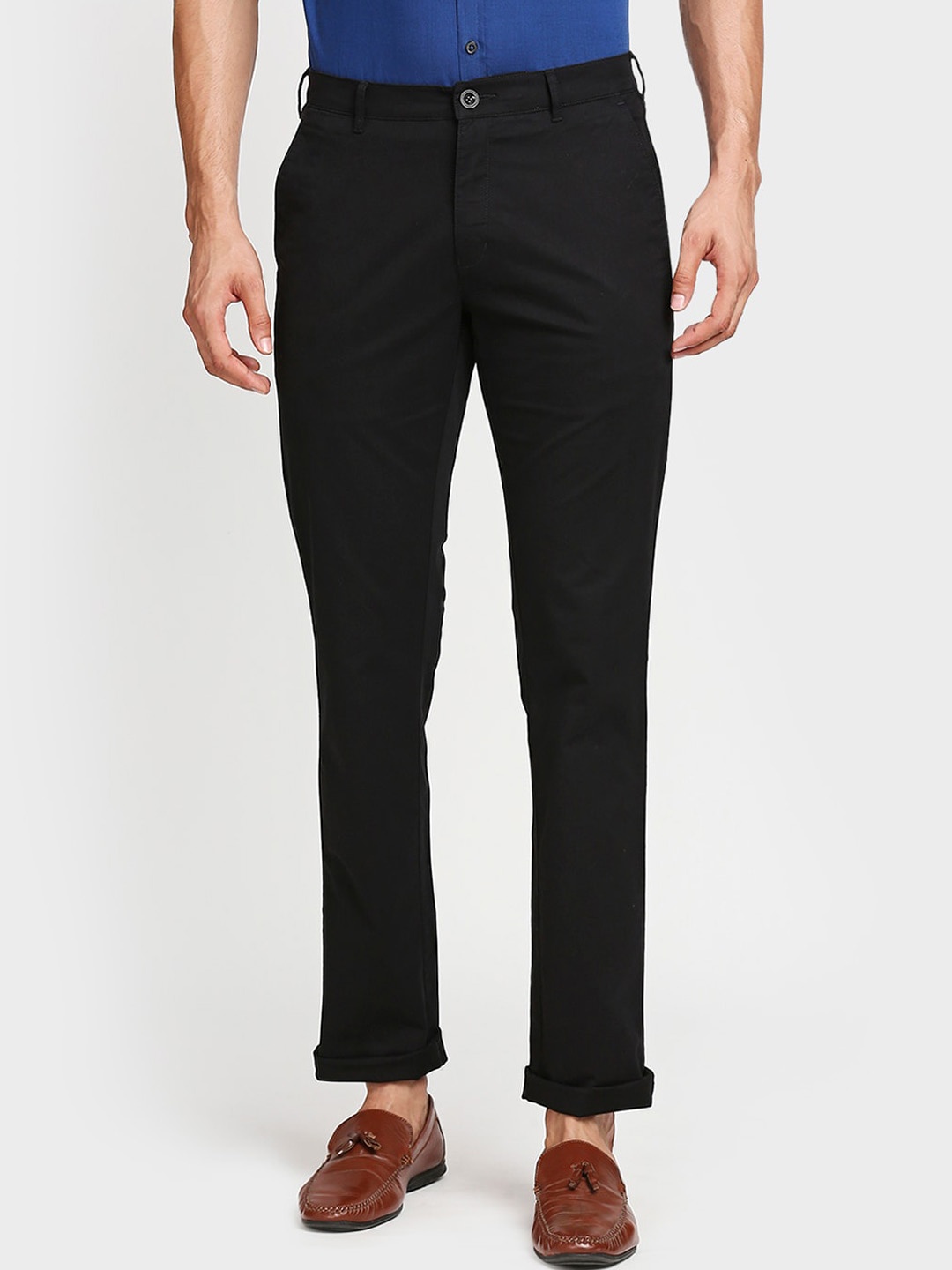 

ColorPlus Men Black Chinos Trousers