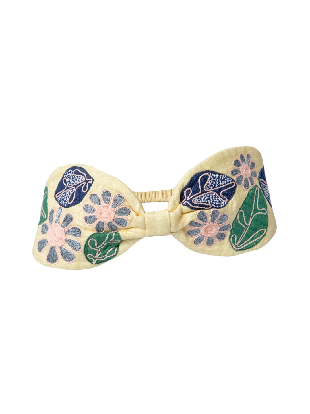 

DEEBACO Women Beige Floral Embroidered Hairband