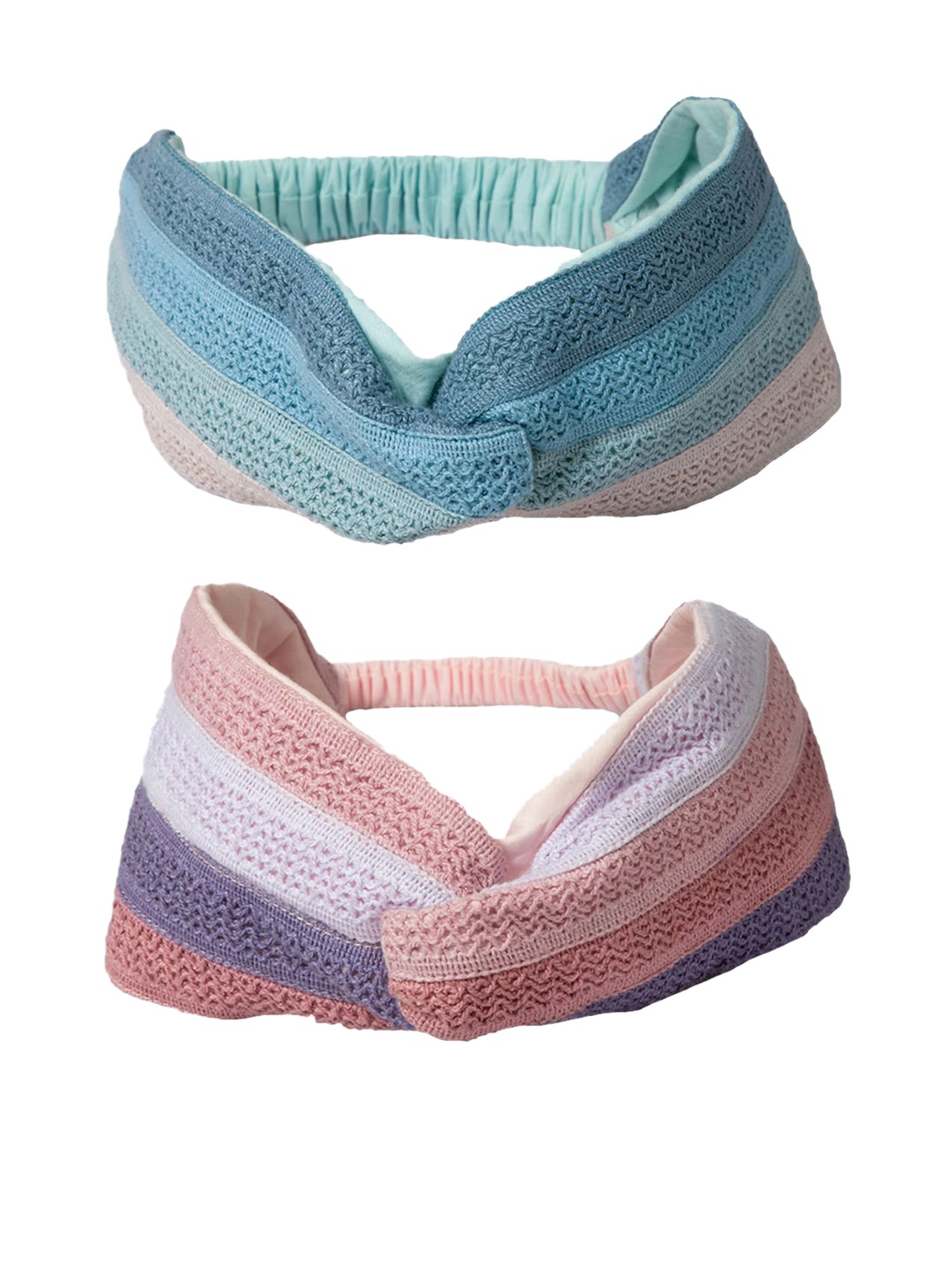 

DEEBACO Women Blue & Pink Set of 2 Hairband