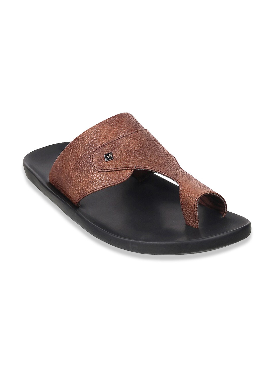

Metro Men Brown Leather Comfort Sandals