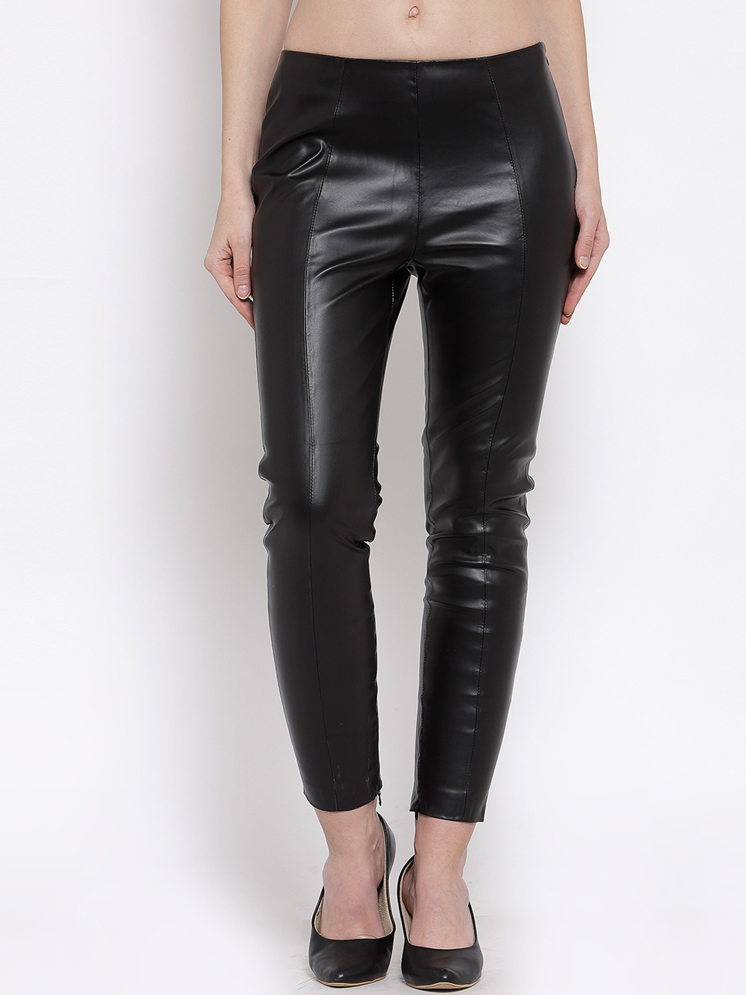 

BEAVER Women Black Skinny Fit Trousers