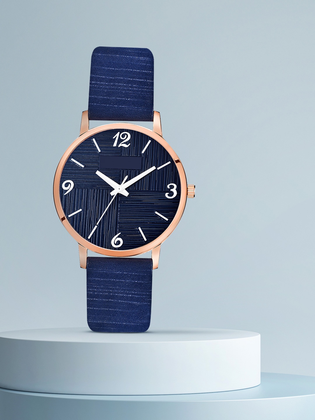 

PERCLUTION ENTERPRISE Women Blue Dial & Blue Leather Straps Analogue Watch