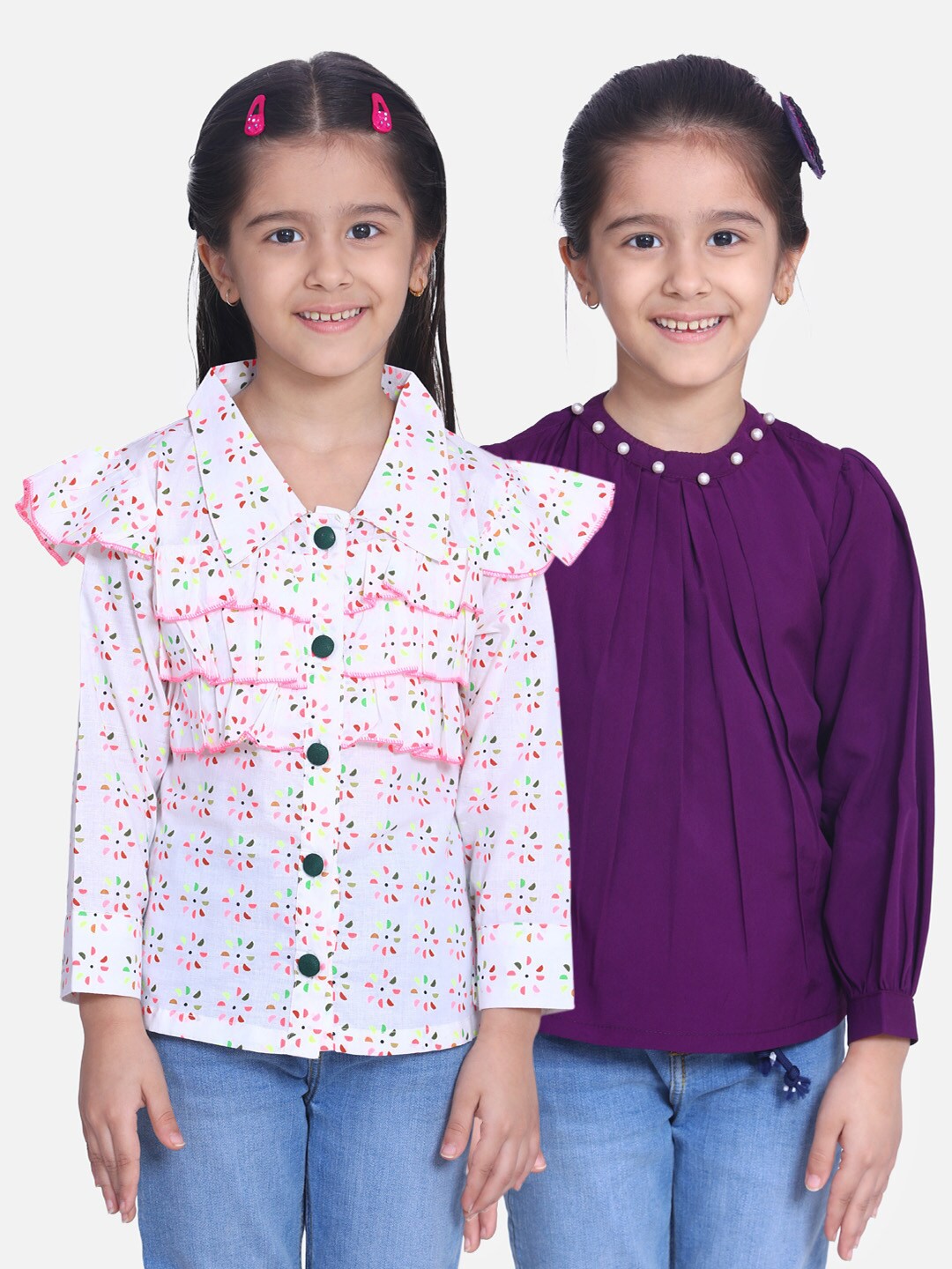

Cutiekins Set Of 2 Regular Top, White