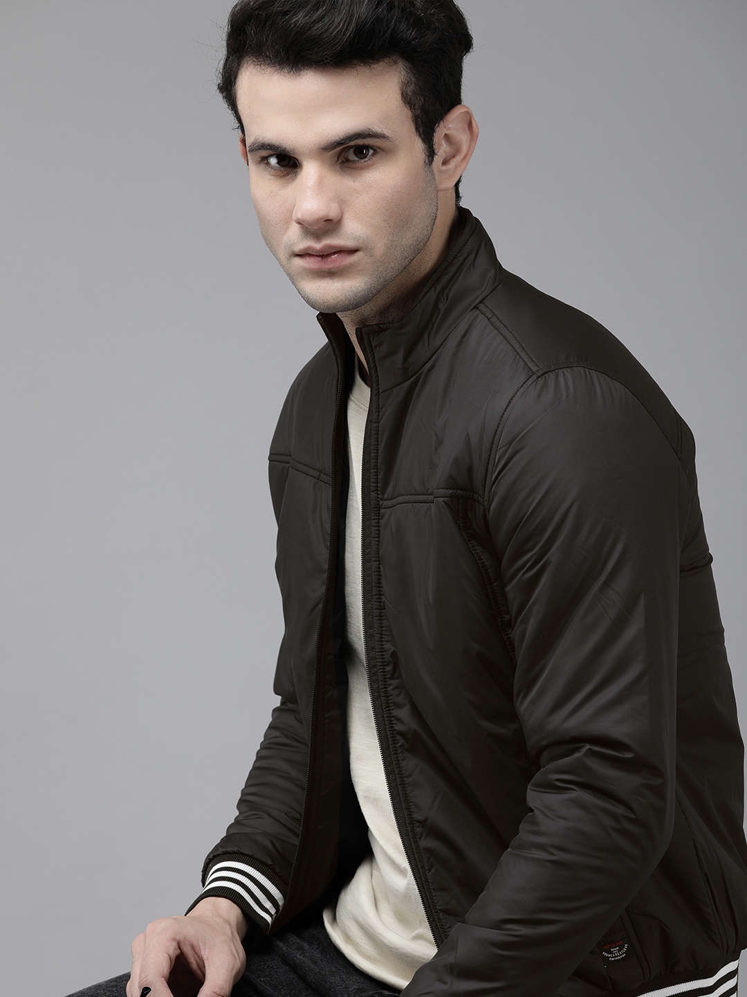 

SPYKAR Men Black Insulator Sporty Jacket