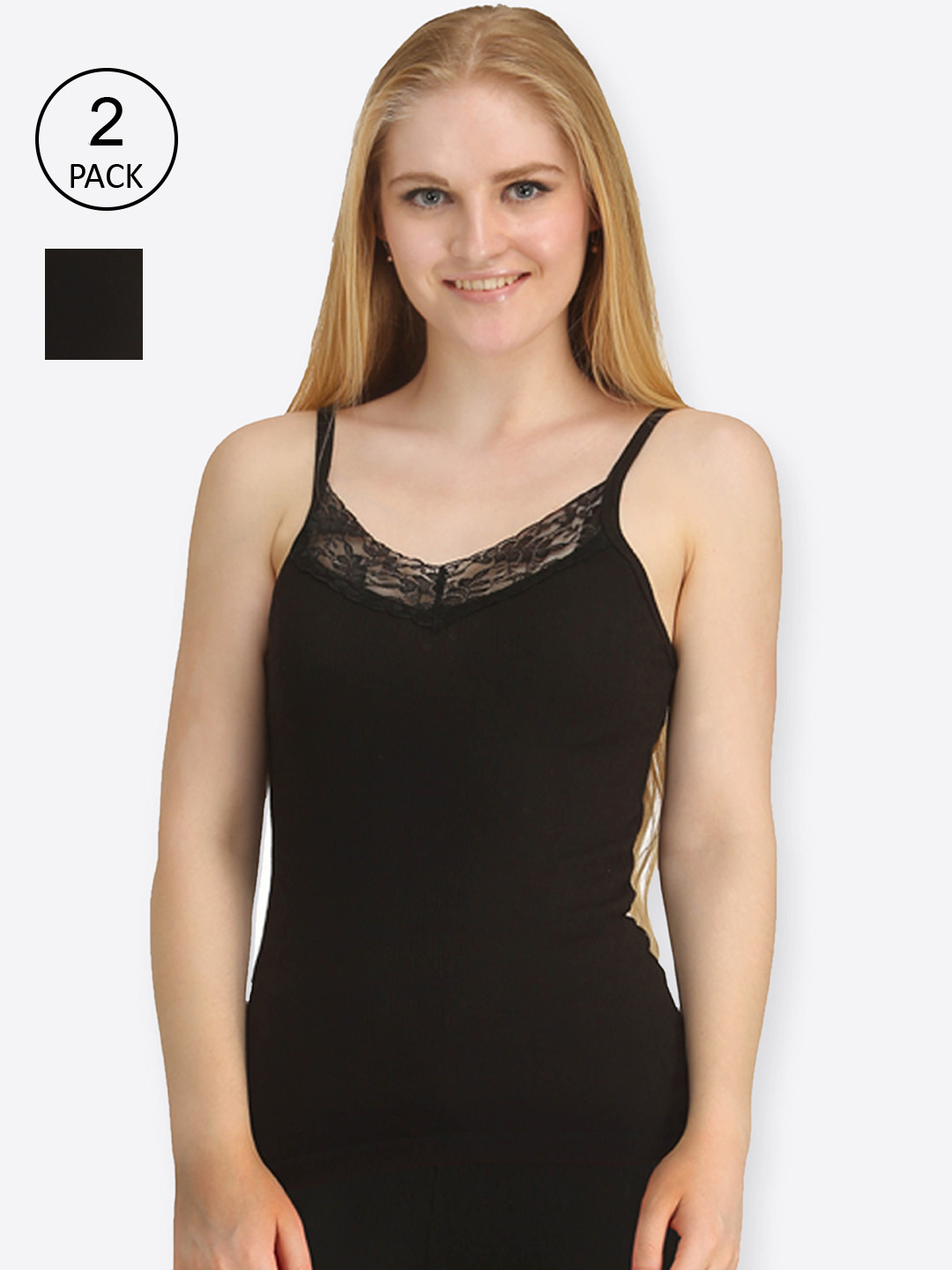 

Kanvin Women Pack of 2 Black Thermal Top - TNEW2120BK2120