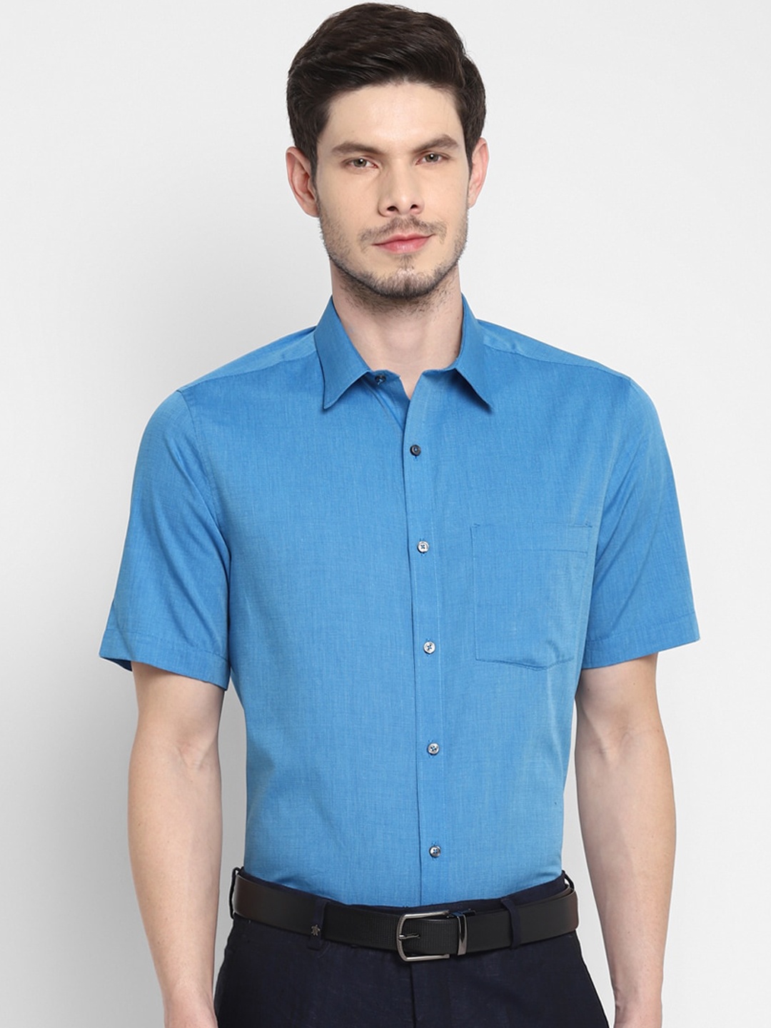 

Turtle Men Blue Opaque Casual Shirt
