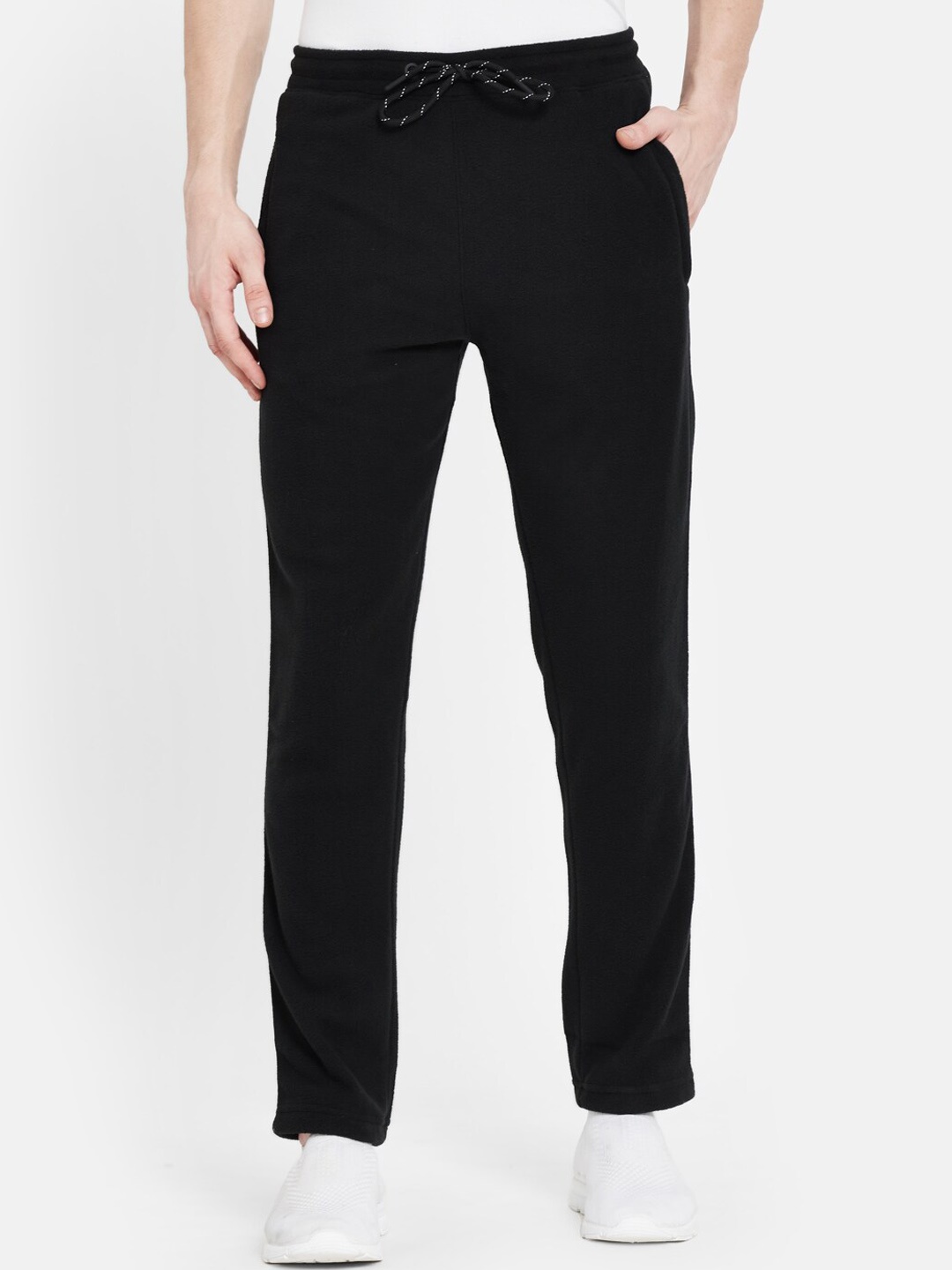 

Octave Men Black Solid Regular-Fit Track Pants