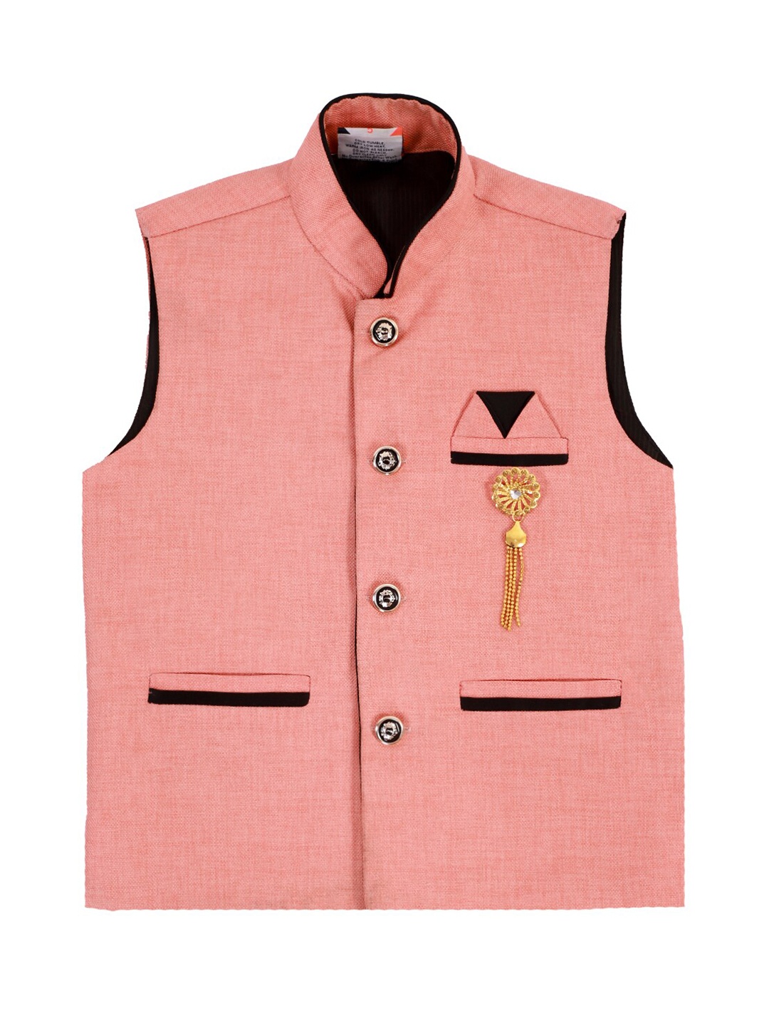 

FOURFOLDS Boys Peach-coloured Waistcoat