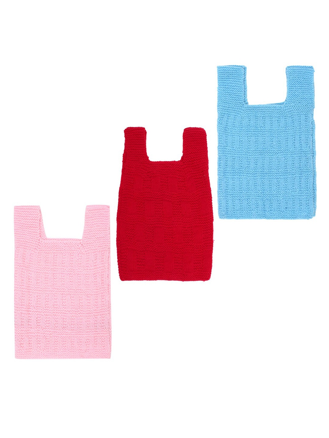 

Superminis Kids Set of 3 Woollen Sweater Vest, Pink