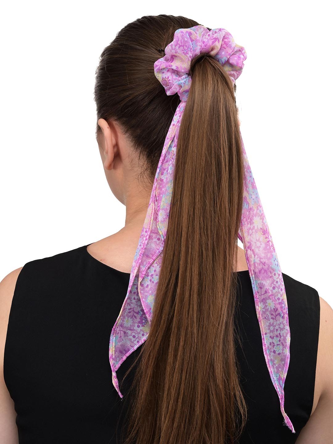 

BuckleUp Women Pink & Blue Lace Ponytail Holders