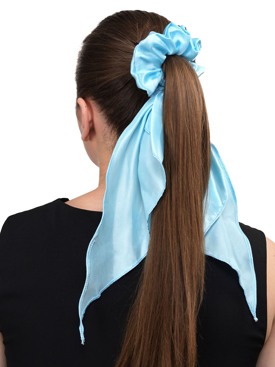 

BuckleUp Women Blue Lace Ponytail Holders