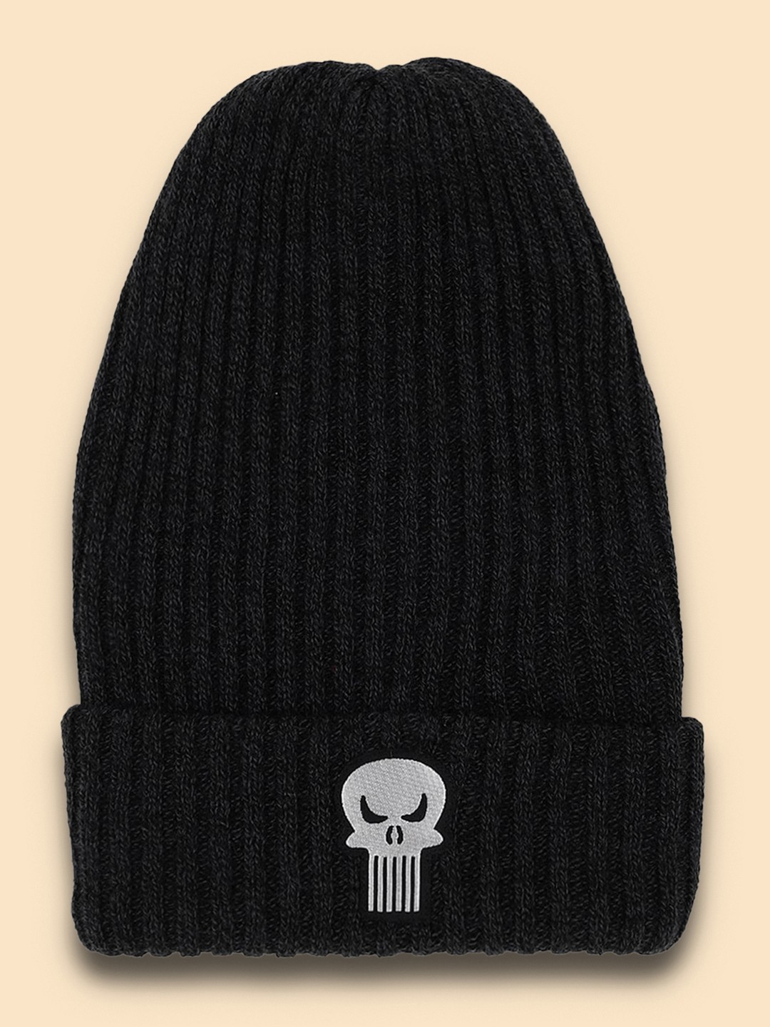 

Free Authority Men Black Acrylic Punisher Featured Anthra Beanie