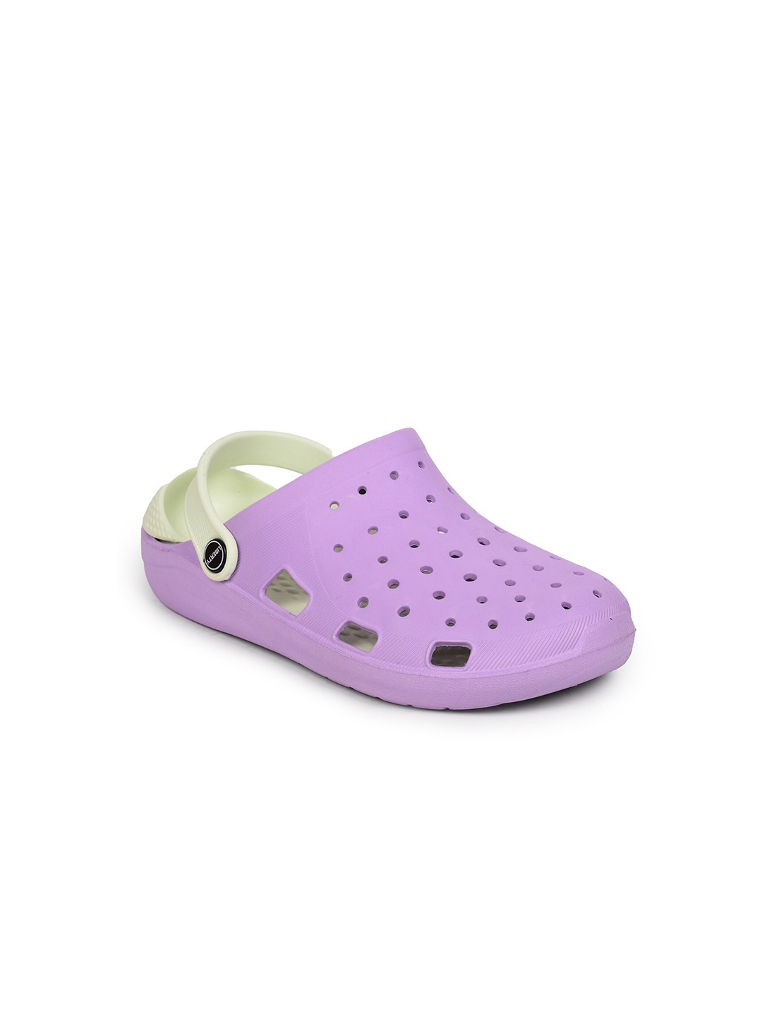 

Liberty Women Purple & Off White Rubber Clogs