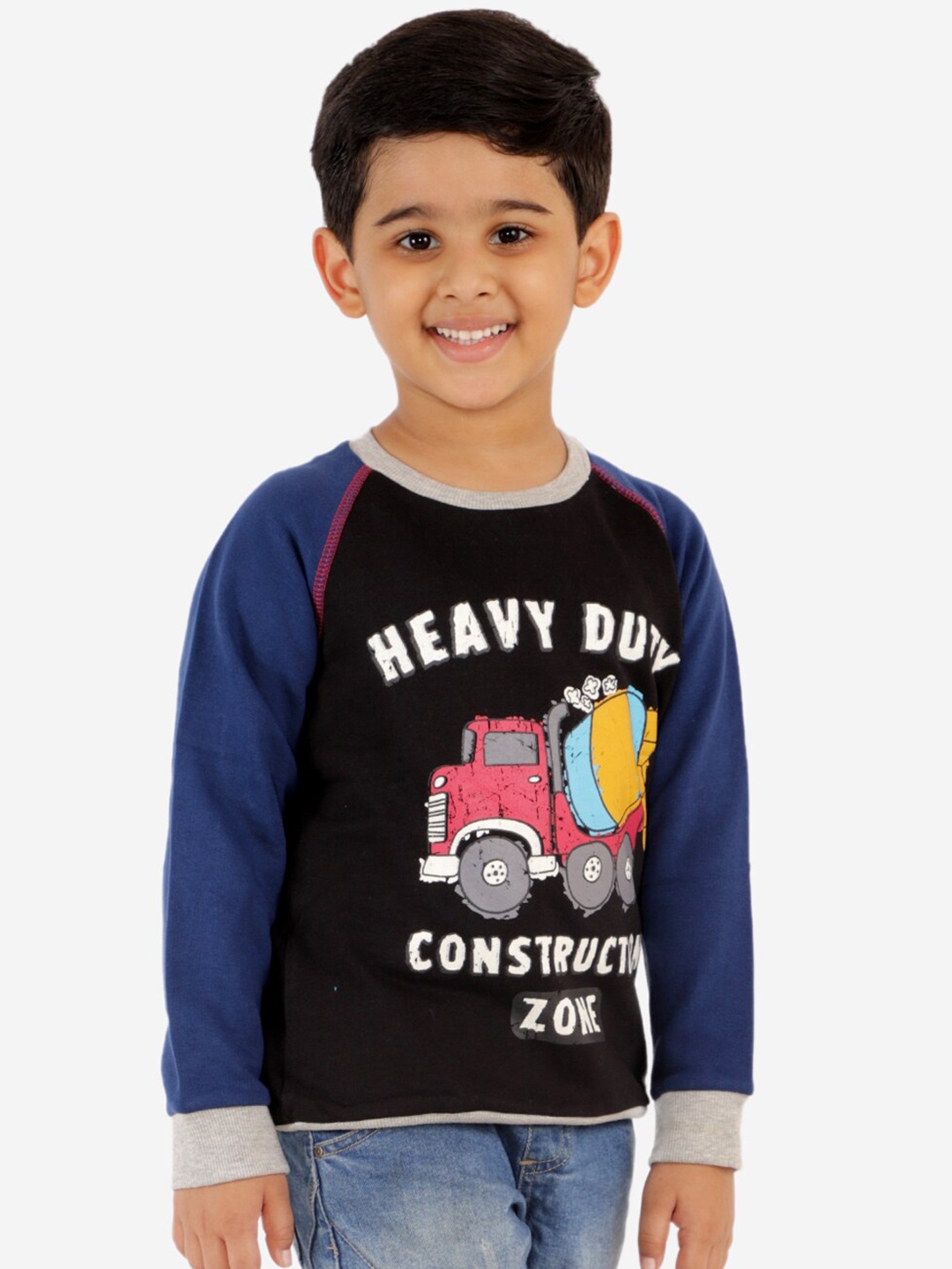 

Lazy Shark Boys Navy Blue Printed Sweatshirt