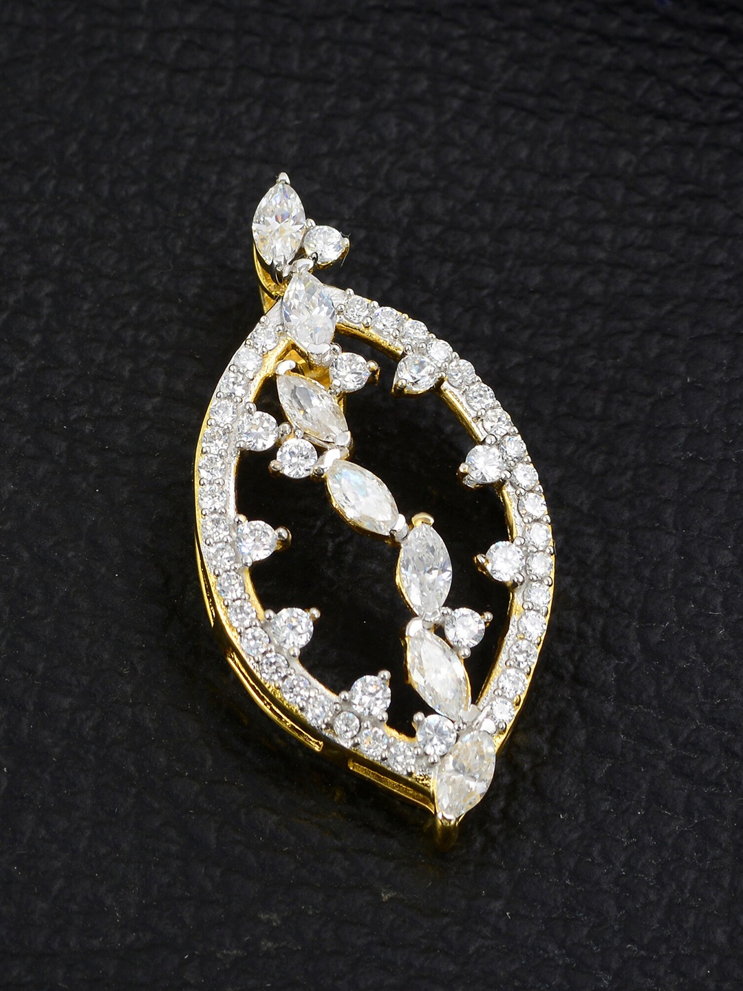 

Silgo Women Gold-Plated Stone-Studded Pendant