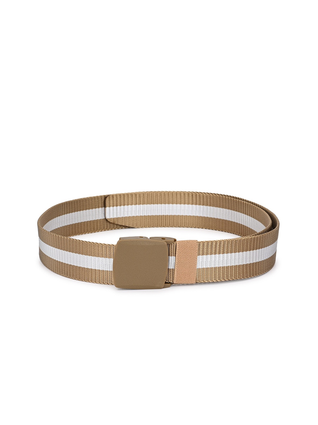 

Calvadoss Men Beige & White Belt