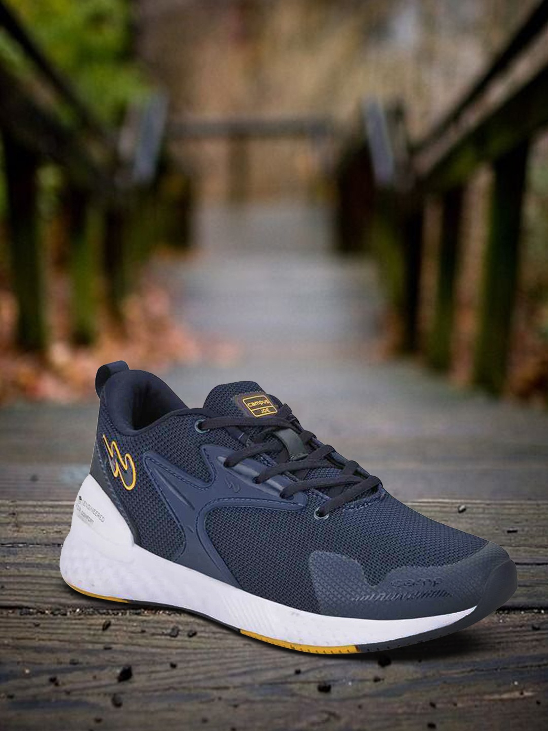 

Campus Men Navy Blue Mesh Running Marking Shoes