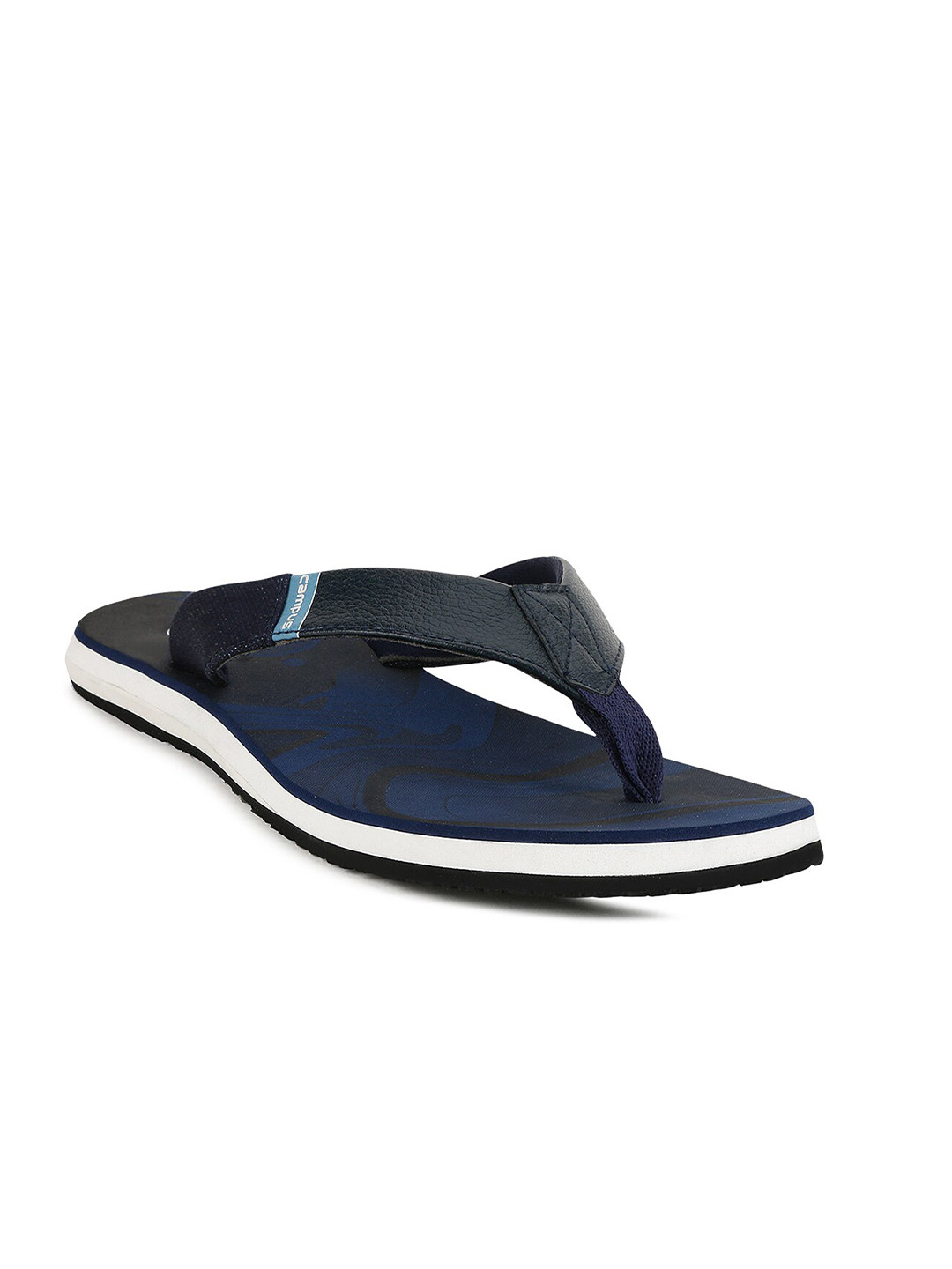 

Campus Men Navy Blue & White Thong Flip-Flops