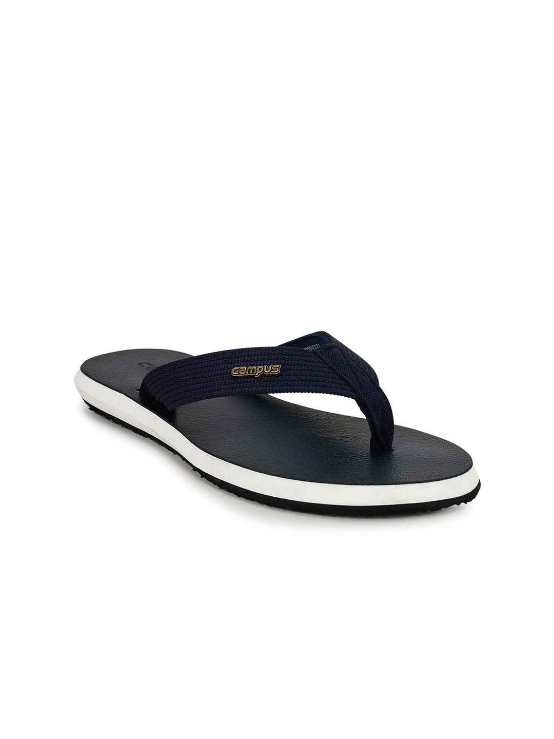 

Campus Men Navy Blue & White Thong Flip-Flops