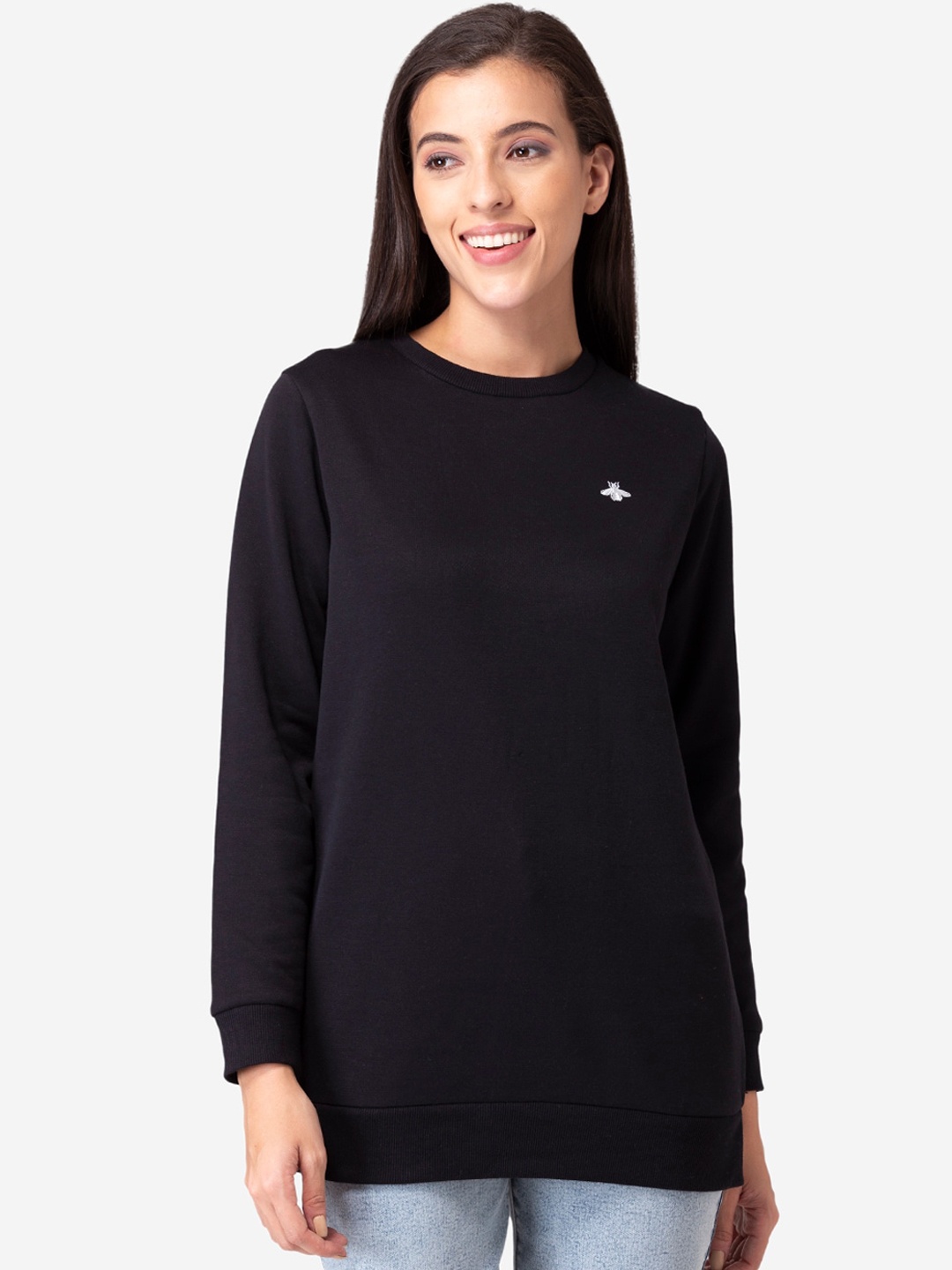 

Mode by Red Tape Women Black Sweatshirt