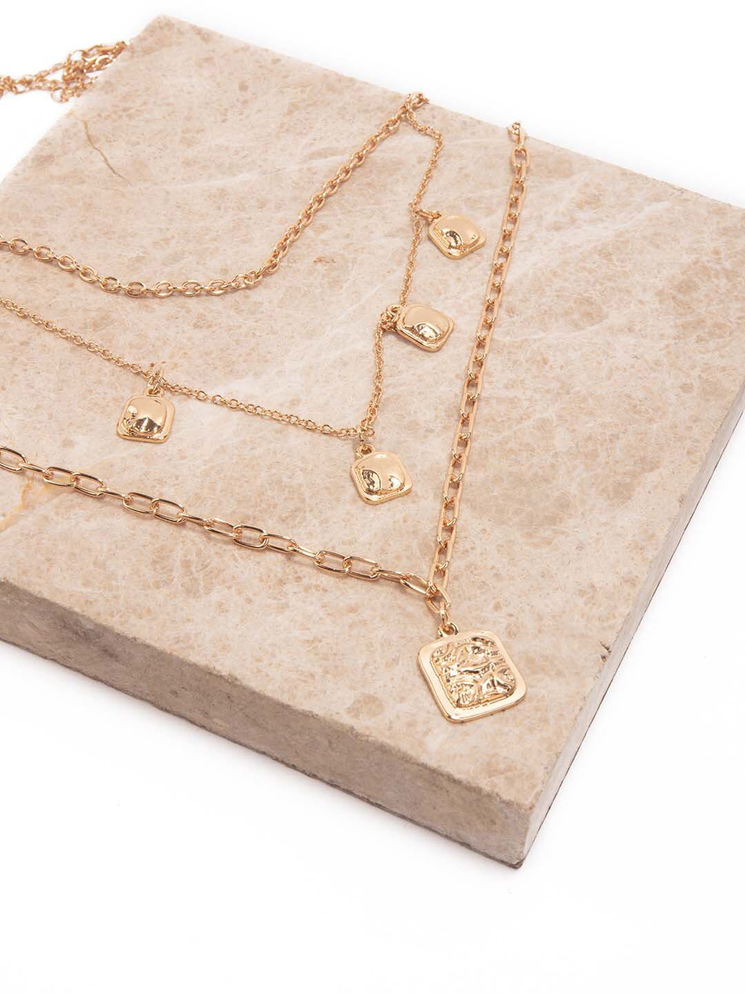 

Lilly & sparkle Gold-Toned Gold-Plated Layered Necklace