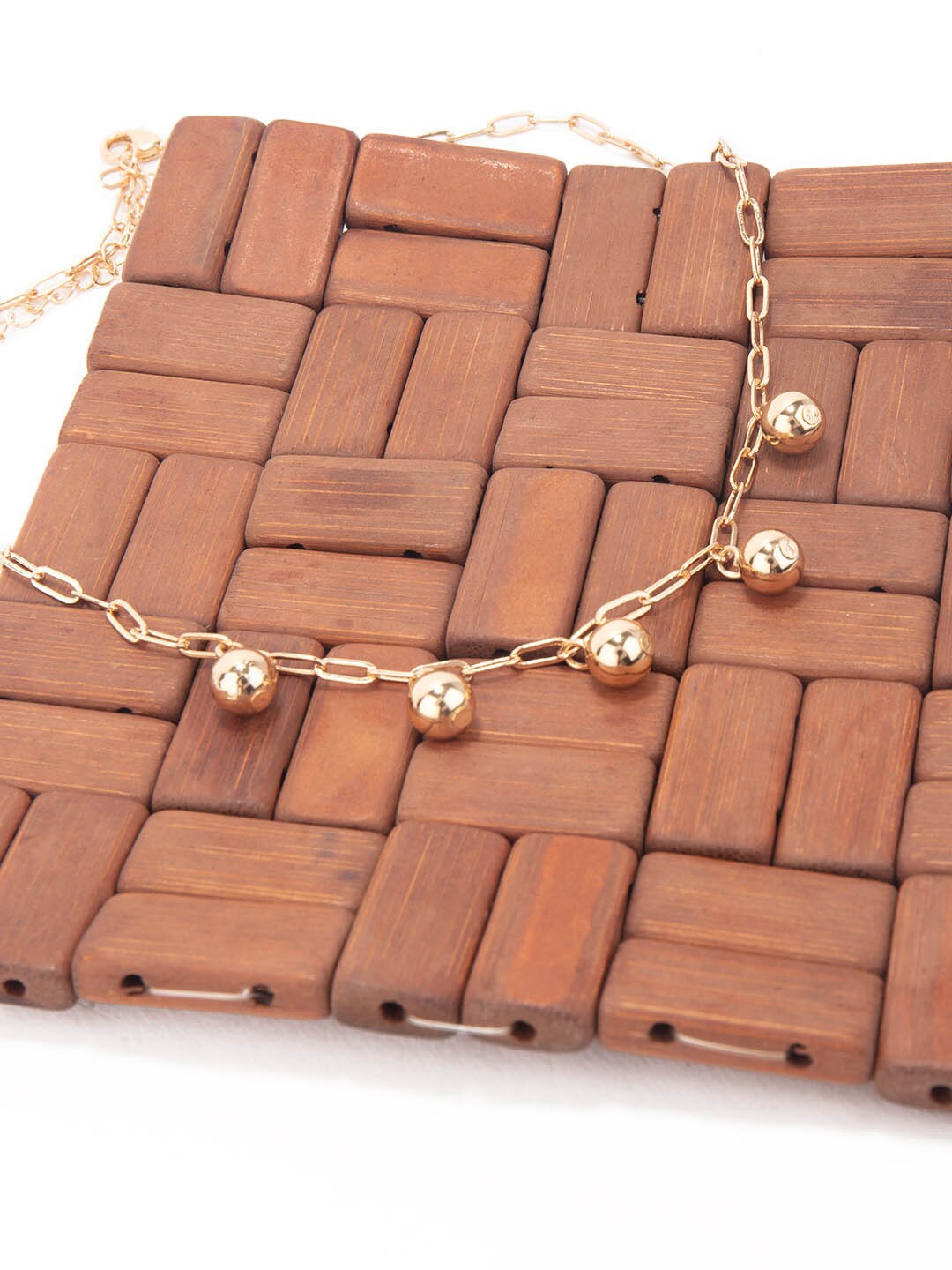 

Lilly & sparkle Women Gold Tone Chain with Beads