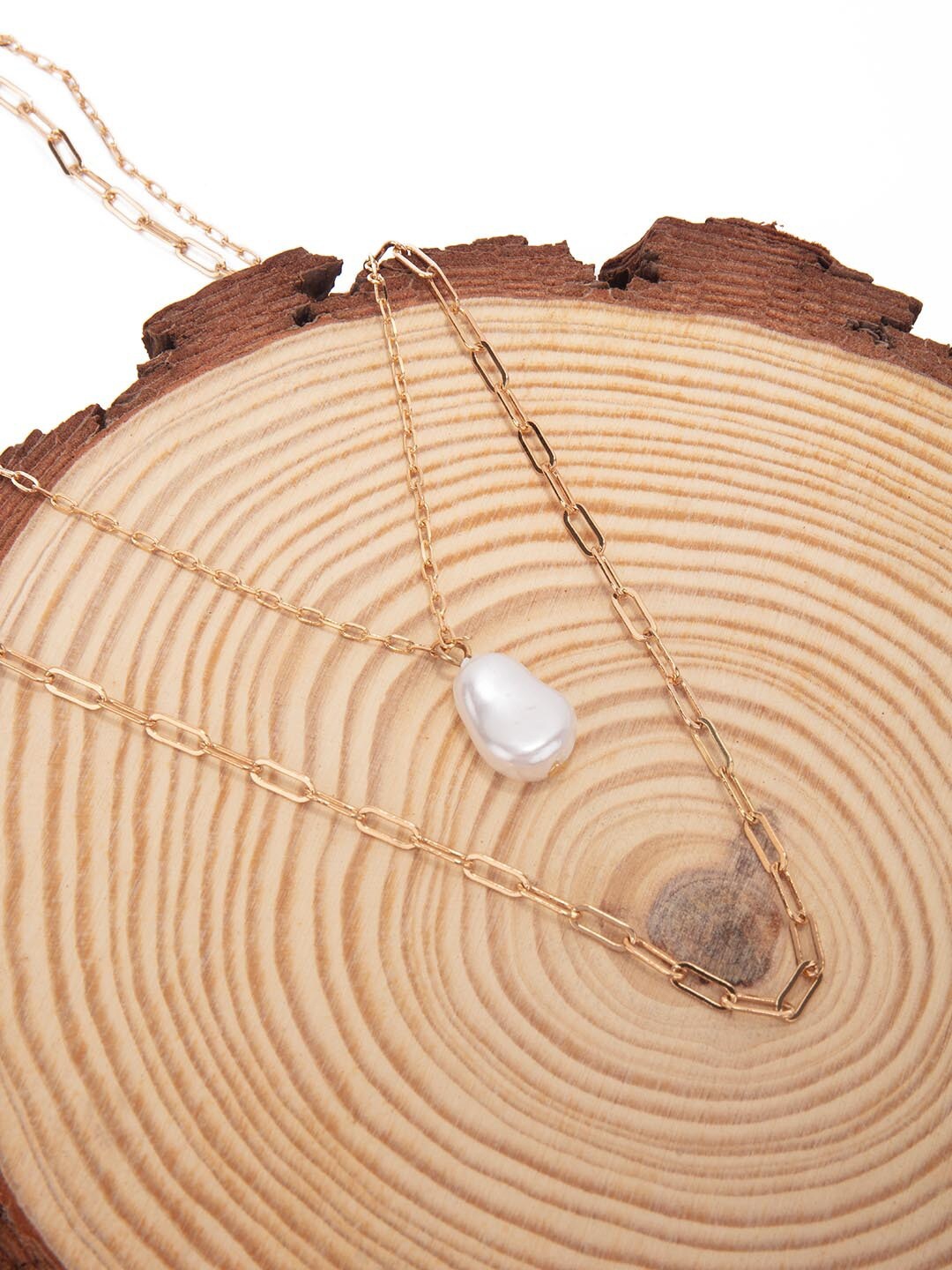 

Lilly & sparkle Women White Gold-Plated Necklace