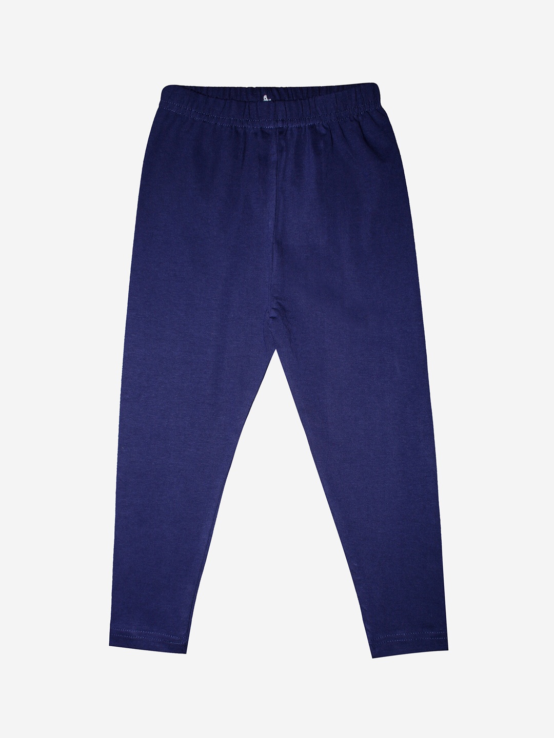 

KiddoPanti Girls Navy Blue Solid Ankle Length Lycra Legging