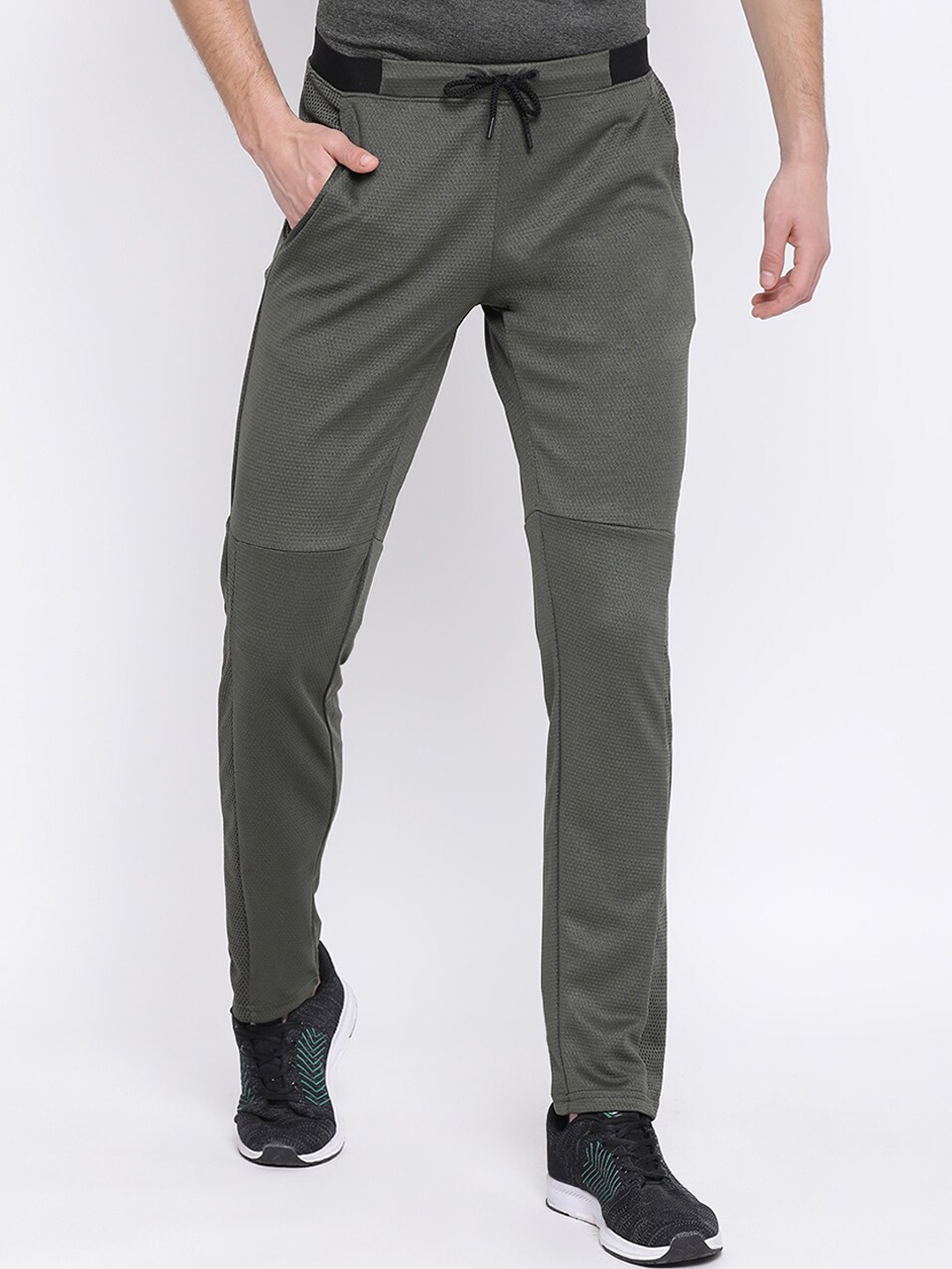 

rock.it Olive Green Regular Fit Track Pants