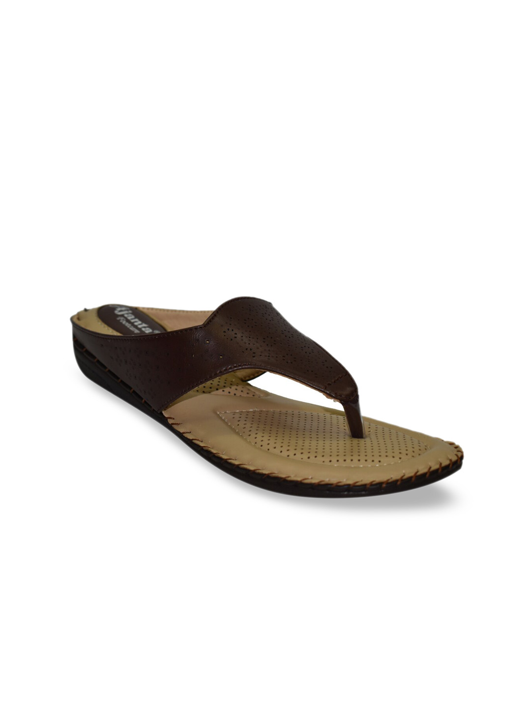 

Ajanta Women Brown Comfort Sandals
